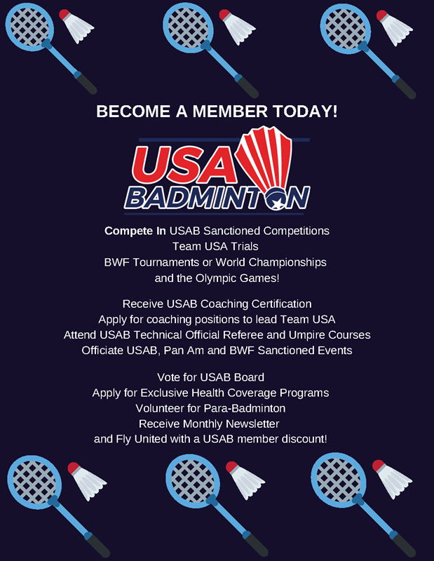 Join Or Renew USA Badminton