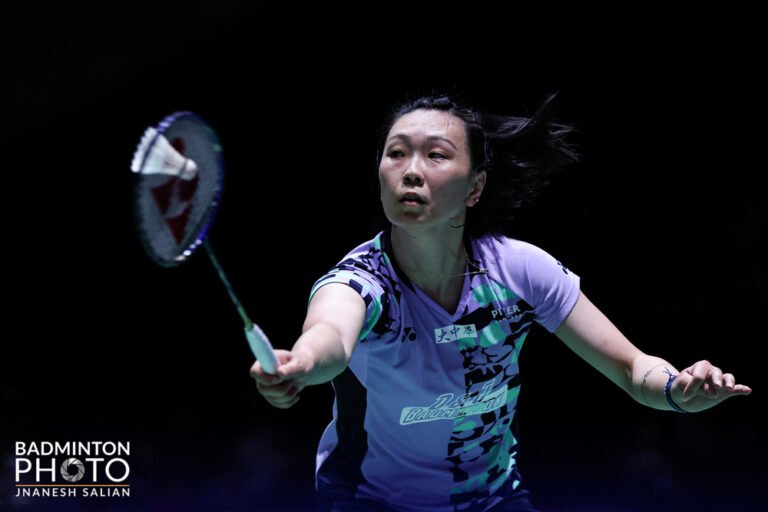 Photo of Beiwen Zhang in competition at the Japan open